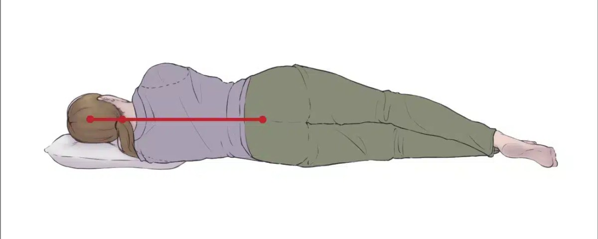 Goose Down Pillows for ideal sleep spine position
